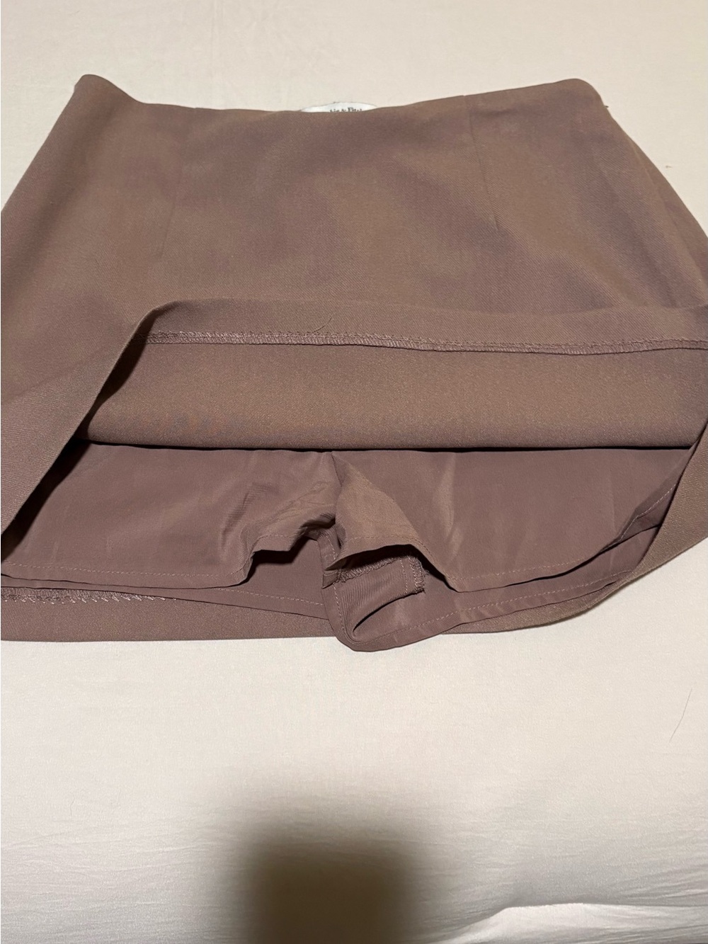 Abercrombie Scarlett Mini Skort | Small | Deep Taupe - Picture 4 of 4